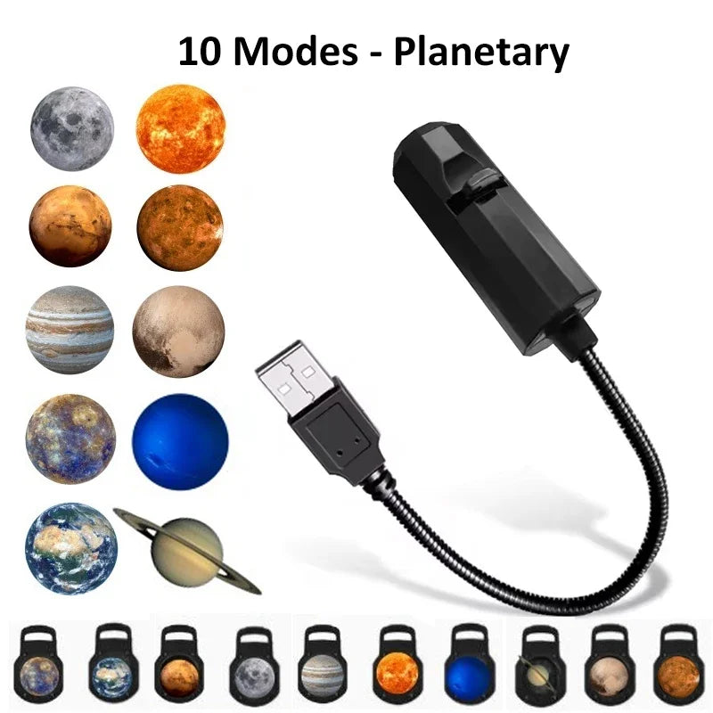 Lampka Projektor Planet z Regulacją 360°