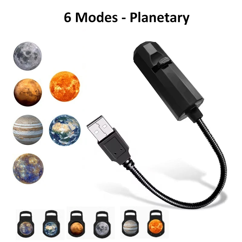 Lampka Projektor Planet z Regulacją 360°